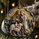 thumbnail image 1 of ¡Ofertas Únicas!, Colgante de bendición de la Natividad con visión estereoscópica navideña Colgante de acrílico para coche de la Natividad Akmoler, 1 of 5