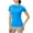 Blue, variant on Women's Quick Dry Athletic T-shirts Compression Short Sleeve Exercise Sports Tees Tops for Running Yoga