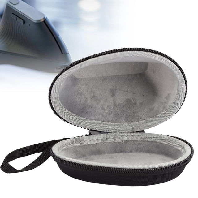 Funda para Mouse Spptty Bolsa de Almacenamiento para Mouse Inalámbrico Receptor Nano Negro
