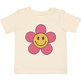 thumbnail image 3 of Inktastic Smiley Face Flower Cute Pink and Yellow Boys or Girls Baby T-Shirt, 3 of 5