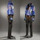 thumbnail image 4 of Disfraz de Cosplay de Yoru del juego Valorant, abrigo de cuero azul, pantalones, accesorios, conjunto completo y artículos individuales se venden en tamaño personalizado, 4 of 5