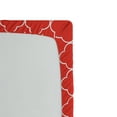 thumbnail image 2 of Ambesonne Oriental Fitted Sheet, Royal Quatrefoil Motif, Twin XL Size, Vermilion White, 2 of 2