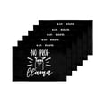 thumbnail image 4 of MKHERT Funny Llama with Inspirational Quote No Prob Llama Placemats Table Mats for Dining Room Kitchen Table Decoration 12x18 inch,Set of 6, 4 of 4