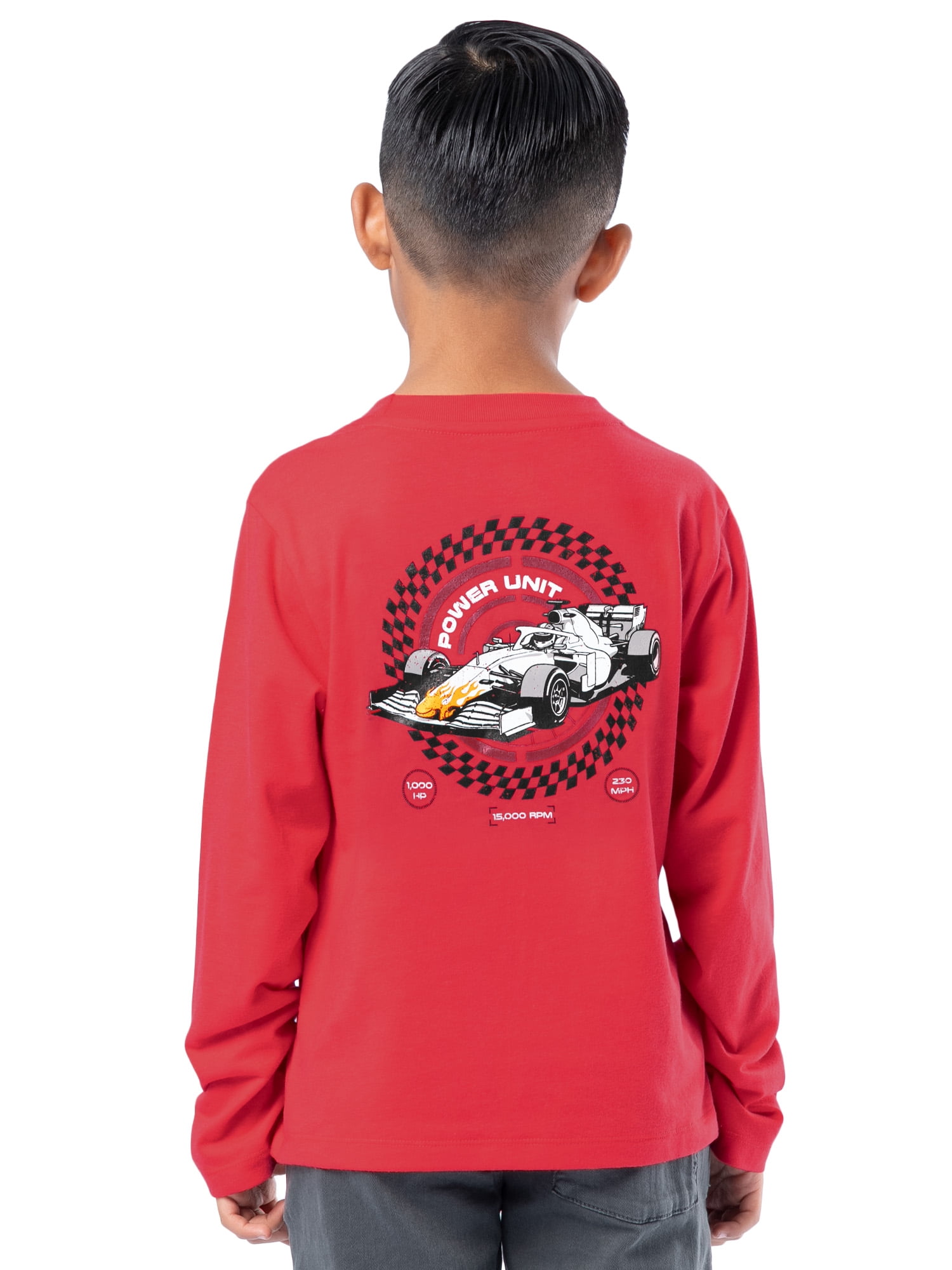Wonder Nation Boy's Long Sleeve Elevated Graphic T-Shirt, Sizes 4-18 & Husky