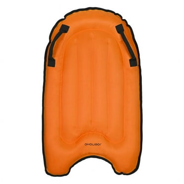 OMOUBOI Inflatable Board with Handle Lightweight Soft Bodyboard Surfboards Mini Pool Portable Floats Boards Wave Body Boards for Water Sport,Surfing, Swimming, Water Fun-Orange