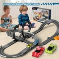 thumbnail image 4 of Slot Car Race Track Sets for Boys Kids,Battery or Electric Race Car Track with 4 High-Speed Slot Cars and 2 Hand Controllers,Dual Racing Game Lap Counter Circular Ove, 4 of 6