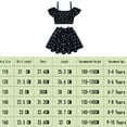 thumbnail image 5 of Girls Wednesday Addams Swimsuit Cute Cartoon Bathing Suits Two Piece Graphics Swimwear for 3-10 Years Kids, 5 of 5