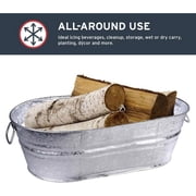 Behrens 1-OV Wash Tub, 7.5 gal Capacity, Steel Galvanized