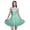 Aquamarine Green, variant on Bimba Floral Women Sleeveless Mini Flowy Tank Summer Sun Dress Floral Print Dress-Medium