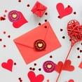 thumbnail image 6 of 3D Heart Wax Seal Stamp Embossed Stamp Sealing Removable 1" Brass Wax Seal Stamp Head with Wooden Handle Sealing Wax, 6 of 9