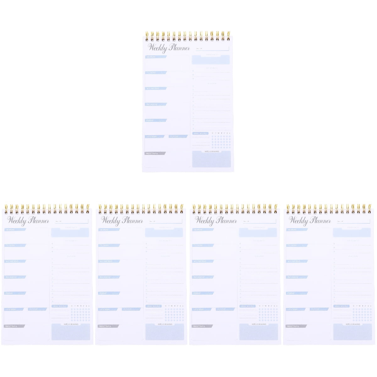 BEADCEST Tear Off Planner Notepad White Paper for Daily Planning 5Pcs