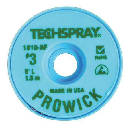 TECHSPRAY 1810-5F Pro Wick Green #3 Braid - AS