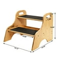 thumbnail image 3 of Ollieroo 2 step stool,Stepping stool for kids 400lbs,Non-Slip toddler stool with handles Toilet,Bedroom,Livingroom, 3 of 9