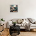 thumbnail image 3 of Stupell Industries Happy Dog on Couch Animals & Insects Painting Gray Framed Art Print Wall Art, 24 x 24, 3 of 9