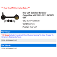 thumbnail image 2 of Rear Left Stabilizer Bar Link - Compatible with 2008 - 2013 INFINITI G37 2009 2010 2011 2012, 2 of 2
