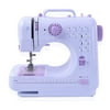 Shop LC White Purple 12 Needle Multifunction Portable Sewing Machine Home Crafting DIY
