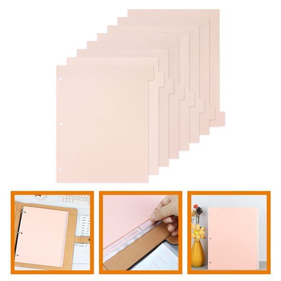 Colorful Binder Dividers for 3- Binders, Index Tab Dividers for Notebooks, and Easy to Use