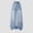A16 Light Blue, variant on Teen Girls Wide Leg Denim Jeans High Waisted Loose Fit Solid Baggy Pants for School Casual Daily Streetwear, 12Y-16Y