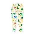 thumbnail image 4 of Haivin Yoga Leggings for Woman with St. Patrick's Day All-over Print, Casual Fashion Activewear for Fitness and Daily Layering, 4 of 5