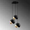 thumbnail image 4 of Sheen , Berceste , Black / Gold Chandelier, 4 of 5