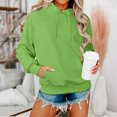 thumbnail image 2 of WTOBBY Women's Oversized Plush Hoodie, Drop Shoulder Long Sleeve, Fall Casual Sweatshirt with Cozy Fleece Interior and Relaxed Streetwear Style,Green L, 2 of 5