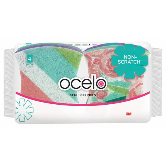 Scotch-Brite ocelo No Scratch Scrub Sponges LD4, 8/4