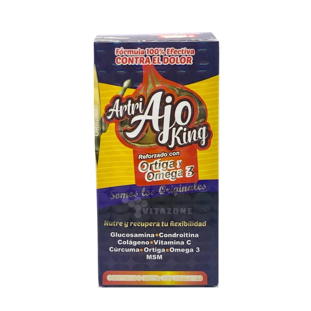 ArtriAjoKing Artriking Glucosamina 100 tabs Ortiga ORIGINAL Herbolaria Saludable ARTRIAJOKING