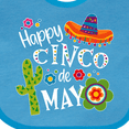 thumbnail image 4 of Inktastic Happy Cinco de Mayo- Sombrero, Cactus, Flowers Boys or Girls Baby Bib, 4 of 4