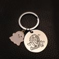 thumbnail image 5 of cute ghost charms stainless steel keychain holloween gift for kid boys and girls, 5 of 10