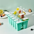 thumbnail image 2 of Bouanq Popsicle Molds 12 Pieces Silicone Reusable Ice Pops Molds Easy Release Popsicle Maker with 18 Reusable Popsicle ticks Silicone Funnel and Cleaning Brush, 2 of 6