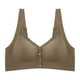 thumbnail image 1 of Gibobby Brasier con Cierre Frontal Push Up Mujeres Plus Szie Daily Every Day Push Up Ropa interior transpirable Bra Bralettes(Marrón,X-Grande), 1 of 5