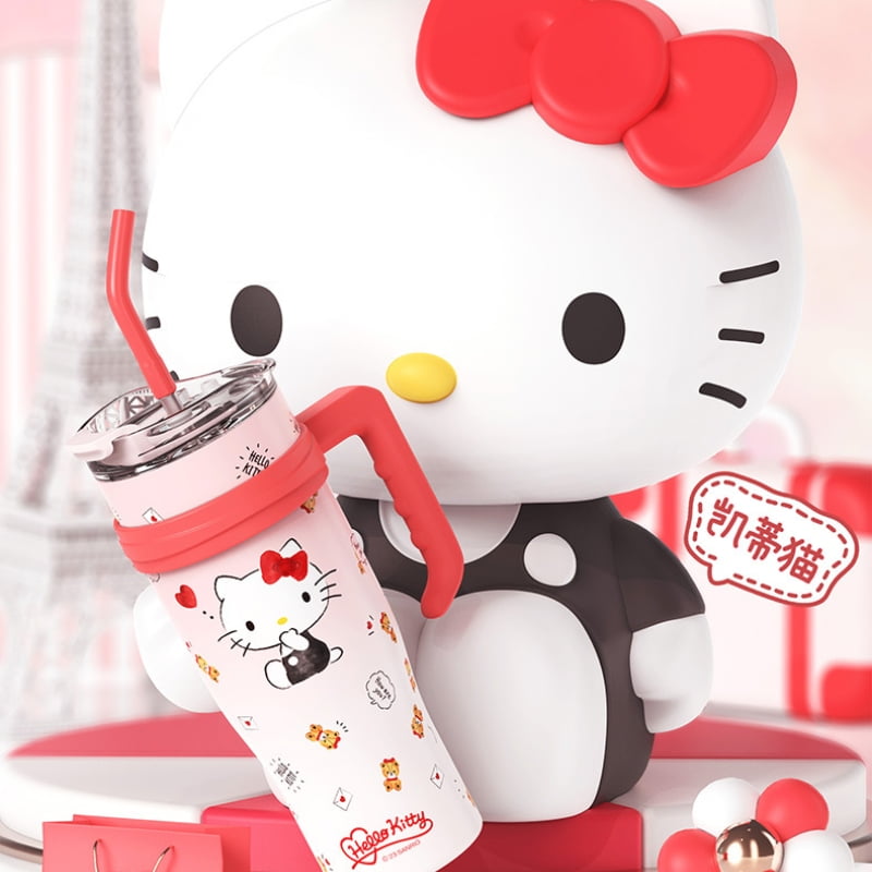 1200Ml Sanrio Thermos Bottle Cute Hello Kitty Kuromi Cinnamoroll