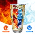 thumbnail image 6 of KLL Different Kind Of Guitars Print 40oz Stainless Steel Insulated Car Cup with Spillproof Lid - Keep Your Drink Hot or Cold on the Go-Straw Two-piece Set, 6 of 8