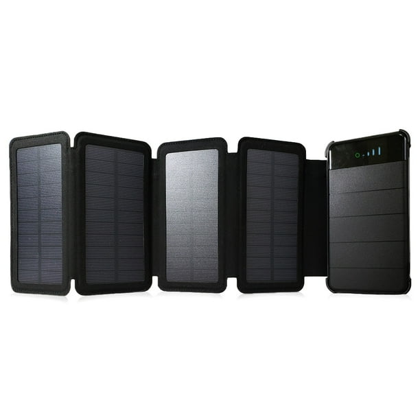 Folding 4 Panel 10,000 MAH Portable Solar Power Bank