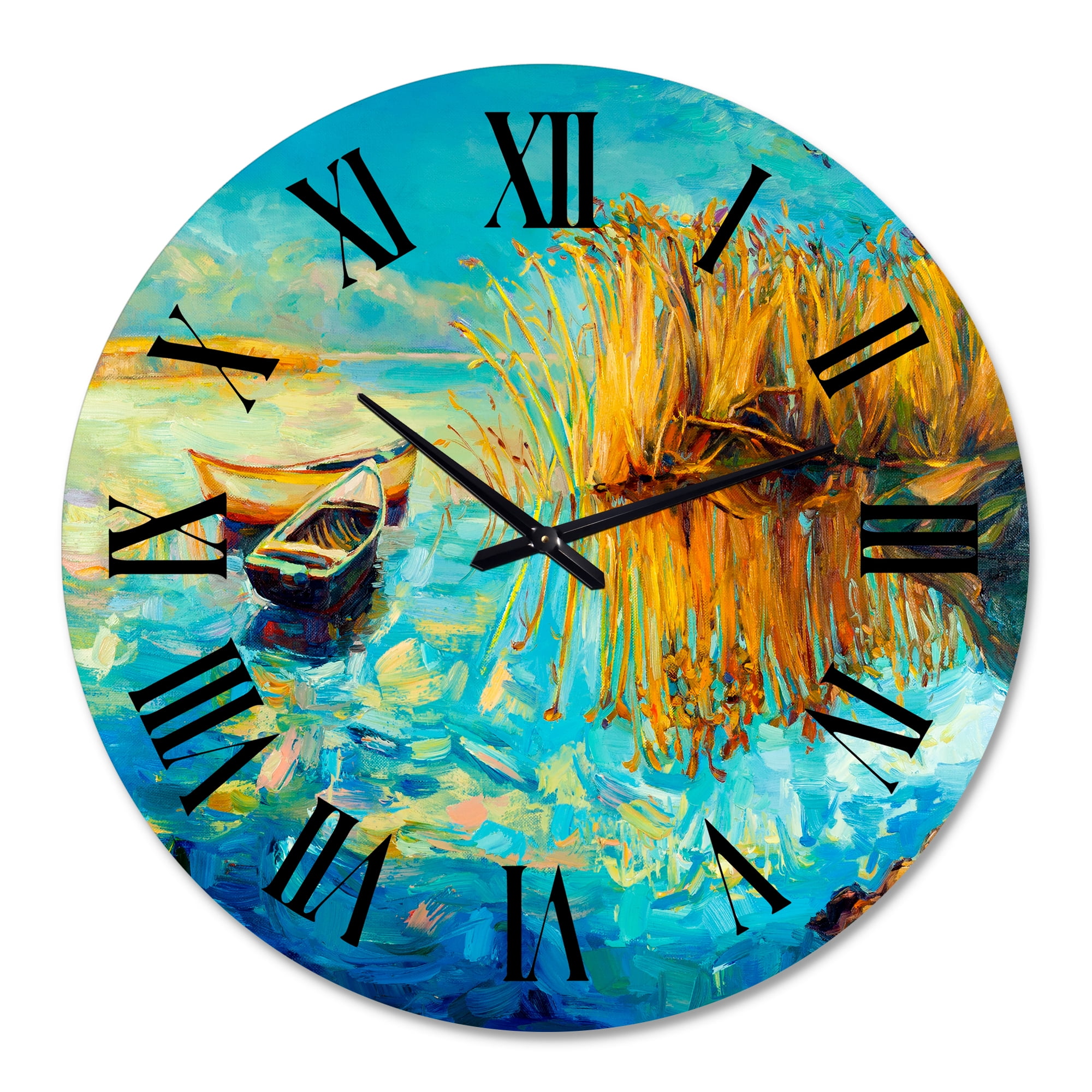 Designart 1 in Quartz Coastal Wall Clock