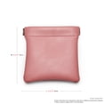 thumbnail image 3 of Oirlv 5-Pack 3.5" Pink Leather Magnetic Closure Pouches, Portable Jewelry & Accessory Storage Bags for Travel, 3 of 9