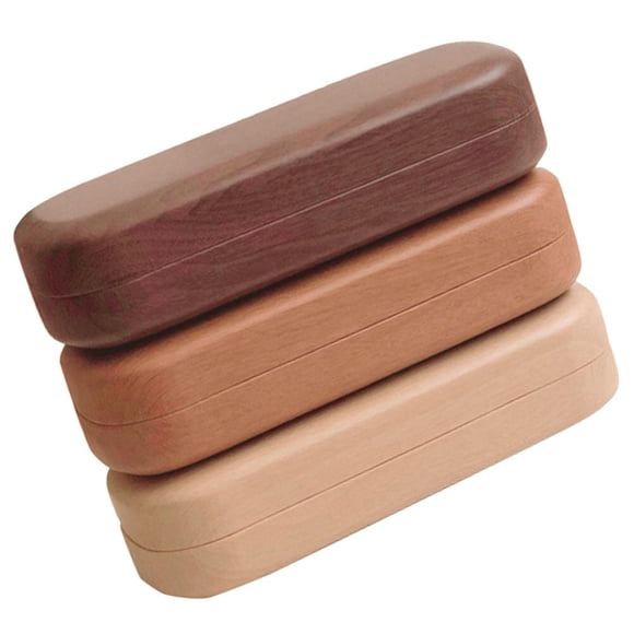 OULII 3Pcs Sunglasses Case Hard Shell Stylish PU Material Assorted Colors Durable Storage