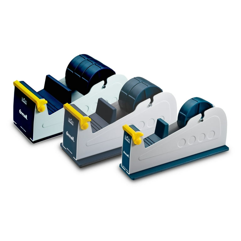 Wod Et-337 Blue and Gray Multi-Roll Steel Desktop Tape Dispenser Weighted Rubber Lined Base: for Tape Up to 3 in. Wide (Holds 3 inch Core)
