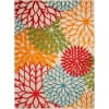 thumbnail image 2 of Nourison Tropical Oasis Indoor/Outdoor Modern Floral Green 6' x 9' Area Rug, (6' x 9'), 2 of 9