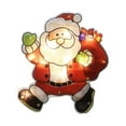 thumbnail image 2 of Fiudx Guirnalda de Luces Navideñas, Diseño Led de Papá Noel y Muñeco de Nieve, Luz Blanca Cálida, Modo Fijo o Intermitente, Decoración para Exteriores E Interiores, Decoración para Fiestas, Funciona, 2 of 3