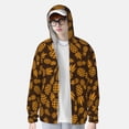 thumbnail image 4 of Kll Colorful Pineapple Print Men'S Women’s Upf 50+ Sun Protection Outdoor Hoodie Jacket Long Sleeve Fishing Hiking Performance Shirt- X-Large, 4 of 8