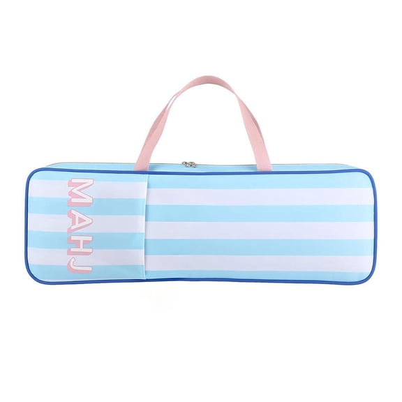Agiufgs Mahjong Rack Storage Bag Polyester 54 X 3 X 7.09 Carrying, Holds Up to 8 Mahjong Racks, for Mahjong Game Nights and Travel, E