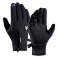 thumbnail image 2 of Guantes de nieve ajustables Sunnimix con cremallera Forro térmico Negro, 2 of 8