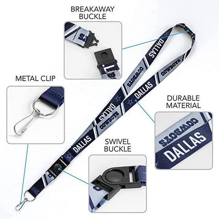 NCAA Iowa Hawkeyes 1 Inch Lanyard Key Strap - Officially Licensed Team Lanyard With Metal Ring | Soft Polyester, Split Ring, 6 Inch Loop