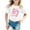D80/White, variant on Afdoent Girls 67 Funny Number T Shirt Short Sleeve Crew Neck Printed Casual Tee Soft Comfortable Daily Wear Top For Toddler Youth 2-3 Years
