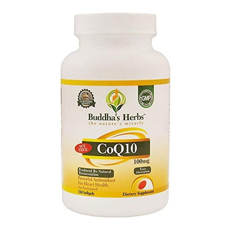 Best Value High Absorb CoQ10 (100mg) - 150 Softgels for Heart Health - Soy Free and w/Bio