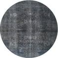 thumbnail image 1 of Ahgly Company Machine Washable Indoor Round Traditional Slate Granite Gray Area Rugs, 4' Round, 1 of 7