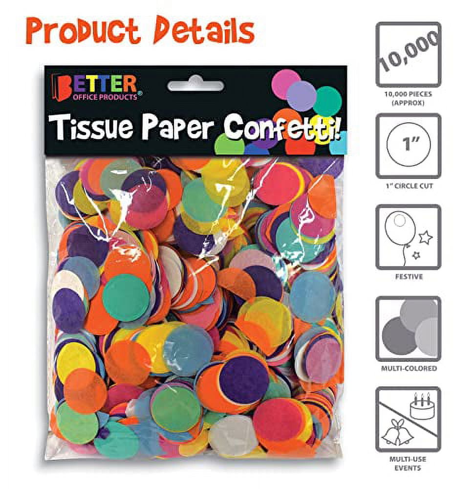TECCA Confetti - Premium Quality Colorful Tissue Paper Confetti Circle —  CHIMIYA