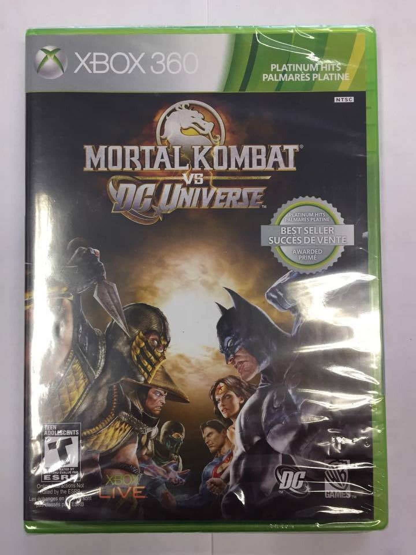 Mortal Kombat vs. DC Universe w/Mortal Kombat Movie (Xbox 360) BRAND NEW