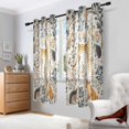 thumbnail image 2 of Yayeee Window Curtains Light Filtering 63"x42" Grommet Panel Pair Home Living Room Decor, Animals in A Forest Pattern, 2 of 7